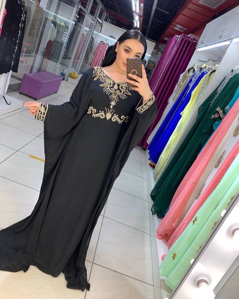 SALE New Moroccan Dubai Kaftans Farasha Abaya Dress Very Fancy Long Gown 